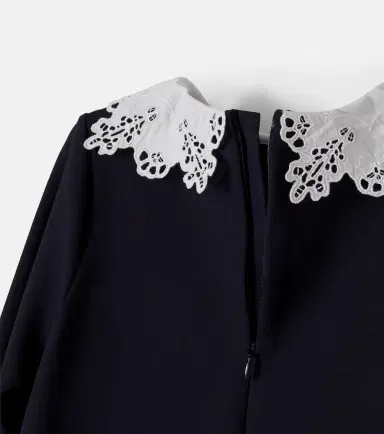 CHLOÉ KIDS Chloé Kids Embroidered ruffled jersey dress | Thumbnail 3 CHLOÉ KIDS Chloé Kids Embroidered ruffled jersey dress | Thumbnail 3