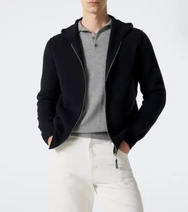 Allude Hooded wool and cashmere jacket | Thumbnail 2 Allude Hooded wool and cashmere jacket | Thumbnail 2