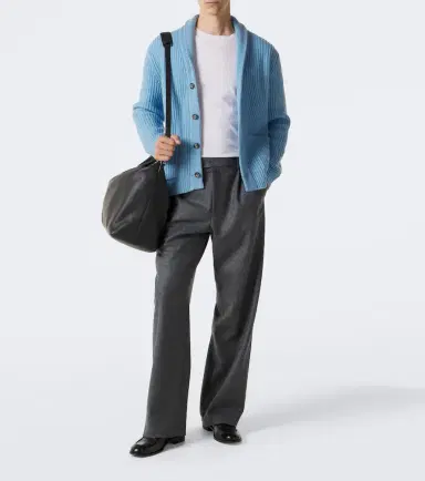 Allude Ribbed-knit wool and cashmere cardigan | Thumbnail 2 Allude Ribbed-knit wool and cashmere cardigan | Thumbnail 2