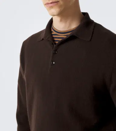 Allude Cashmere polo sweater | Thumbnail 3 Allude Cashmere polo sweater | Thumbnail 3