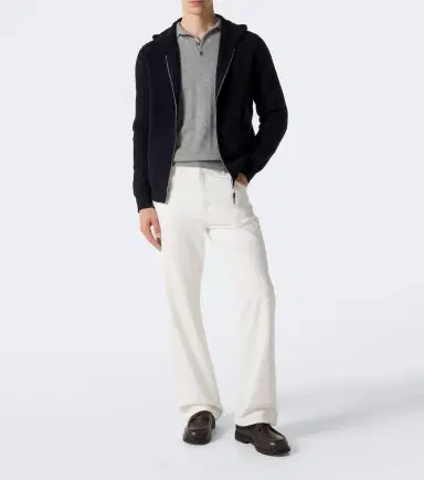 Allude Cashmere polo sweater | Thumbnail 4 Allude Cashmere polo sweater | Thumbnail 4