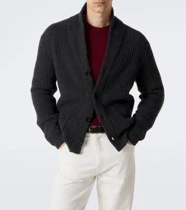 Allude Ribbed-knit wool and cashmere cardigan | Thumbnail 6 Allude Ribbed-knit wool and cashmere cardigan | Thumbnail 6
