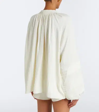 Xu Zhi Oversized embroidered blouse | Thumbnail 4 Xu Zhi Oversized embroidered blouse | Thumbnail 4