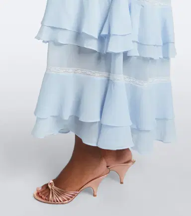 Xu Zhi Ruffled off-shoulder lace-trimmed maxi dress | Thumbnail 3 Xu Zhi Ruffled off-shoulder lace-trimmed maxi dress | Thumbnail 3
