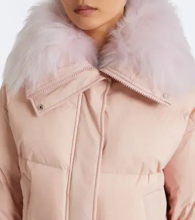 Yves Salomon Doudoune shearling-trimmed down jacket | Thumbnail 5 Yves Salomon Doudoune shearling-trimmed down jacket | Thumbnail 5
