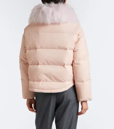 Yves Salomon Doudoune shearling-trimmed down jacket | Thumbnail 6 Yves Salomon Doudoune shearling-trimmed down jacket | Thumbnail 6