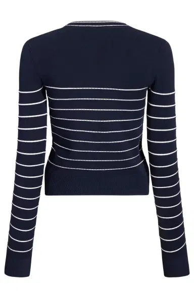 Adam Lippes Faye Cardigan- Navy | Thumbnail 5 Adam Lippes Faye Cardigan- Navy | Thumbnail 5