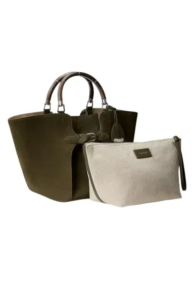 Ralph Lauren The Ralph Calf-Suede Tote | Thumbnail 2 Ralph Lauren The Ralph Calf-Suede Tote | Thumbnail 2