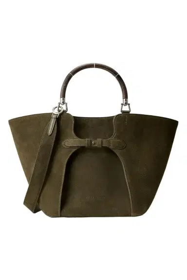 Ralph Lauren The Ralph Calf-Suede Tote | Thumbnail 1 Ralph Lauren The Ralph Calf-Suede Tote | Thumbnail 1