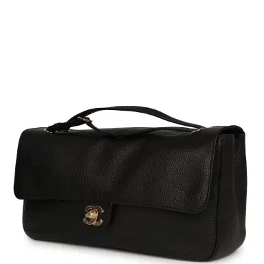 Chanel Chanel Maxi "Souplissimo" Small Flap Bag Black Grained Calfskin Gold Hardware | Thumbnail 5 Chanel Chanel Maxi "Souplissimo" Small Flap Bag Black Grained Calfskin Gold Hardware | Thumbnail 5