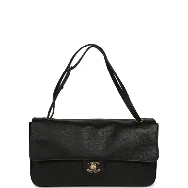 Chanel Chanel Maxi "Souplissimo" Small Flap Bag Black Grained Calfskin Gold Hardware | Thumbnail 7 Chanel Chanel Maxi "Souplissimo" Small Flap Bag Black Grained Calfskin Gold Hardware | Thumbnail 7