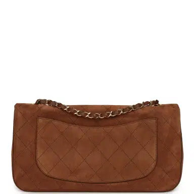 Chanel Chanel Maxi "Souplissimo" Small Flap Bag Camel Suede Gold Hardware | Thumbnail 4 Chanel Chanel Maxi "Souplissimo" Small Flap Bag Camel Suede Gold Hardware | Thumbnail 4