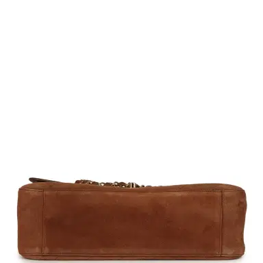 Chanel Chanel Maxi "Souplissimo" Small Flap Bag Camel Suede Gold Hardware | Thumbnail 6 Chanel Chanel Maxi "Souplissimo" Small Flap Bag Camel Suede Gold Hardware | Thumbnail 6