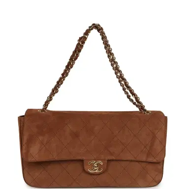 Chanel Chanel Maxi "Souplissimo" Small Flap Bag Camel Suede Gold Hardware | Thumbnail 7 Chanel Chanel Maxi "Souplissimo" Small Flap Bag Camel Suede Gold Hardware | Thumbnail 7