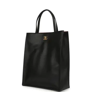 Chanel Chanel Small "Grocery Bag" with Chain Black Calfskin Gold Hardware | Thumbnail 5 Chanel Chanel Small "Grocery Bag" with Chain Black Calfskin Gold Hardware | Thumbnail 5