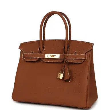 HERMÈS Hermes Birkin 30 Gold Togo Gold Hardware | Thumbnail 5 HERMÈS Hermes Birkin 30 Gold Togo Gold Hardware | Thumbnail 5