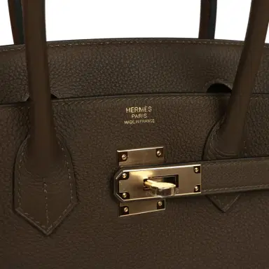 HERMÈS Hermes Birkin 30 Vert Loden Togo Permabrass Hardware | Thumbnail 7 HERMÈS Hermes Birkin 30 Vert Loden Togo Permabrass Hardware | Thumbnail 7