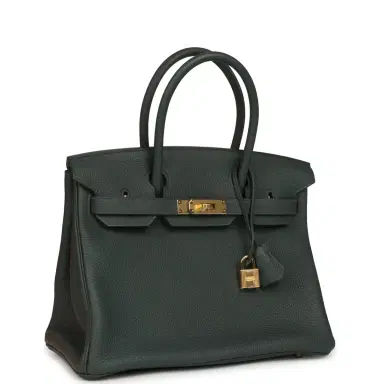 HERMÈS Hermes Birkin 30 Vert Mangrove Togo Gold Hardware | Thumbnail 2 HERMÈS Hermes Birkin 30 Vert Mangrove Togo Gold Hardware | Thumbnail 2