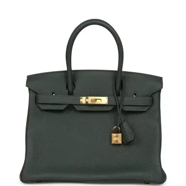 HERMÈS Hermes Birkin 30 Vert Mangrove Togo Gold Hardware | Thumbnail 1 HERMÈS Hermes Birkin 30 Vert Mangrove Togo Gold Hardware | Thumbnail 1
