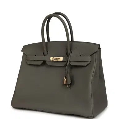 HERMÈS Hermes Birkin 35 Gris Meyer Togo Permabrass Hardware | Thumbnail 5 HERMÈS Hermes Birkin 35 Gris Meyer Togo Permabrass Hardware | Thumbnail 5