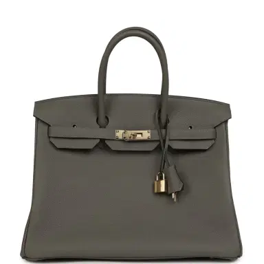 HERMÈS Hermes Birkin 35 Gris Meyer Togo Permabrass Hardware | Thumbnail 1 HERMÈS Hermes Birkin 35 Gris Meyer Togo Permabrass Hardware | Thumbnail 1