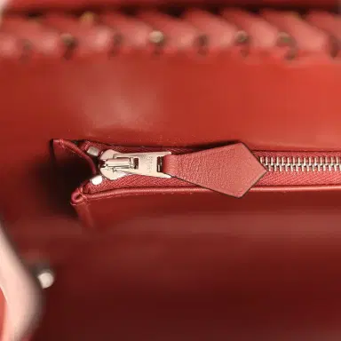 HERMÈS Hermes Picnic Birkin 25 Rouge H Swift Palladium Hardware | Thumbnail 9 HERMÈS Hermes Picnic Birkin 25 Rouge H Swift Palladium Hardware | Thumbnail 9