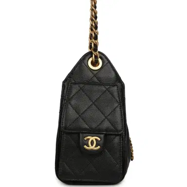 Chanel Pre-owned Chanel Mini 25 Hobo Bag Black Caviar Antique Gold Hardware | Thumbnail 3 Chanel Pre-owned Chanel Mini 25 Hobo Bag Black Caviar Antique Gold Hardware | Thumbnail 3