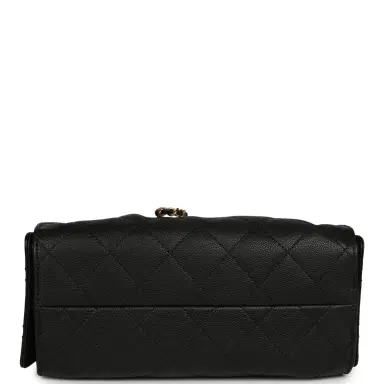 Chanel Pre-owned Chanel Mini 25 Hobo Bag Black Caviar Antique Gold Hardware | Thumbnail 6 Chanel Pre-owned Chanel Mini 25 Hobo Bag Black Caviar Antique Gold Hardware | Thumbnail 6