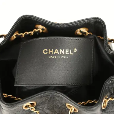 Chanel Pre-owned Chanel Mini 25 Hobo Bag Black Caviar Antique Gold Hardware | Thumbnail 9 Chanel Pre-owned Chanel Mini 25 Hobo Bag Black Caviar Antique Gold Hardware | Thumbnail 9