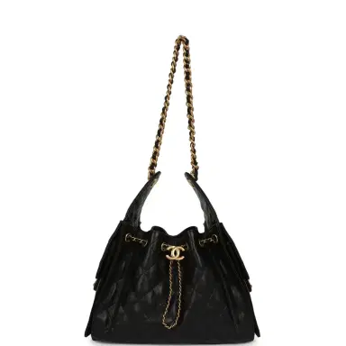 Chanel Pre-owned Chanel Small 25 Hobo Bag Black Caviar Antique Gold Hardware | Thumbnail 6 Chanel Pre-owned Chanel Small 25 Hobo Bag Black Caviar Antique Gold Hardware | Thumbnail 6