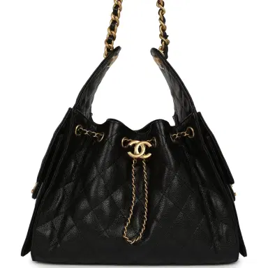 Chanel Pre-owned Chanel Small 25 Hobo Bag Black Caviar Antique Gold Hardware | Thumbnail 1 Chanel Pre-owned Chanel Small 25 Hobo Bag Black Caviar Antique Gold Hardware | Thumbnail 1