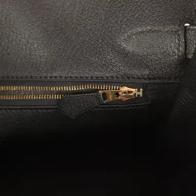 HERMÈS Pre-owned Hermes Special Order (HSS) Birkin 30 Rouge Vif, Black Epsom Brushed Gold Hardware | Thumbnail 9 HERMÈS Pre-owned Hermes Special Order (HSS) Birkin 30 Rouge Vif, Black Epsom Brushed Gold Hardware | Thumbnail 9