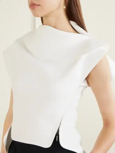 Maticevski Whirl Asymmetric Layered Crepe Top | Thumbnail 5 Maticevski Whirl Asymmetric Layered Crepe Top | Thumbnail 5