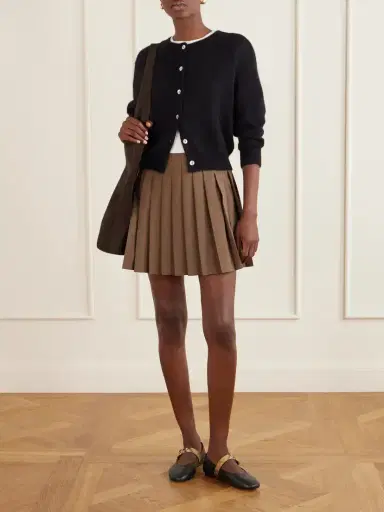 Burberry Check-trimmed Leather Mary Jane Ballet Flats | Thumbnail 4 Burberry Check-trimmed Leather Mary Jane Ballet Flats | Thumbnail 4
