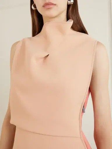 Maticevski Lash Cape-effect Two-tone Faille Midi Dress | Thumbnail 4 Maticevski Lash Cape-effect Two-tone Faille Midi Dress | Thumbnail 4