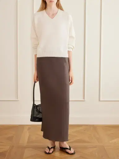 Loulou de Saison Eli Silk Maxi Skirt | Thumbnail 2 Loulou de Saison Eli Silk Maxi Skirt | Thumbnail 2