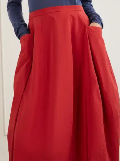Tibi Lantern Paneled Shell Skirt | Thumbnail 4 Tibi Lantern Paneled Shell Skirt | Thumbnail 4