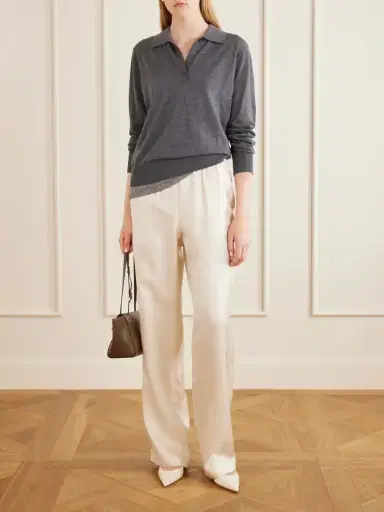 Loulou de Saison Alera Silk Wide-leg Pants | Thumbnail 2 Loulou de Saison Alera Silk Wide-leg Pants | Thumbnail 2