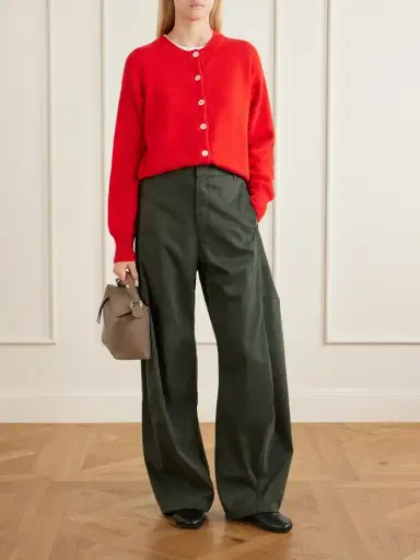 Tibi Reactive Garment Dyed Stretch Twill Wide-leg Pants | Thumbnail 2 Tibi Reactive Garment Dyed Stretch Twill Wide-leg Pants | Thumbnail 2