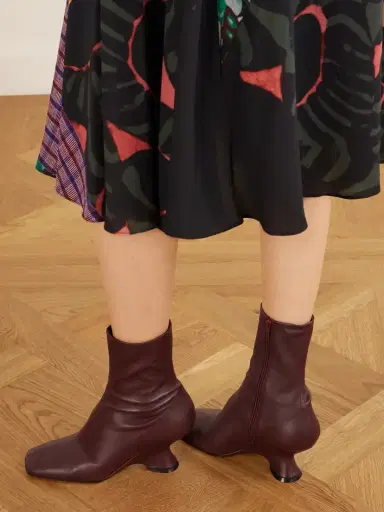 Dries Van Noten Leather Wedge Ankle Boots | Thumbnail 2 Dries Van Noten Leather Wedge Ankle Boots | Thumbnail 2