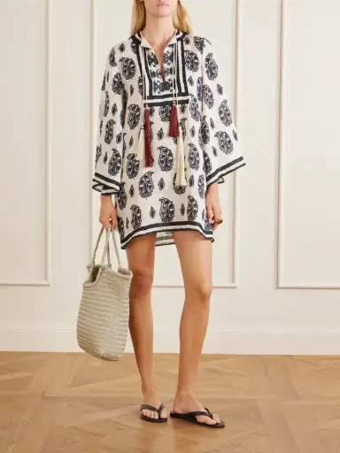 Johanna Ortiz Caretaker Printed Linen Mini Dress | Thumbnail 2 Johanna Ortiz Caretaker Printed Linen Mini Dress | Thumbnail 2
