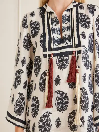 Johanna Ortiz Caretaker Printed Linen Mini Dress | Thumbnail 4 Johanna Ortiz Caretaker Printed Linen Mini Dress | Thumbnail 4