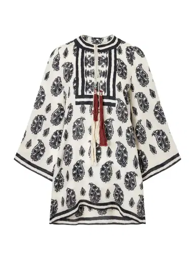 Johanna Ortiz Caretaker Printed Linen Mini Dress | Thumbnail 1 Johanna Ortiz Caretaker Printed Linen Mini Dress | Thumbnail 1
