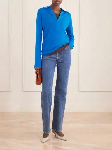 Tibi Wool-blend Knit Polo Sweater | Thumbnail 2 Tibi Wool-blend Knit Polo Sweater | Thumbnail 2