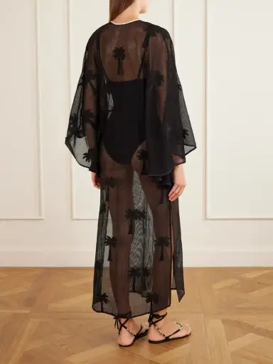 Johanna Ortiz Palm Veil Crocheted Cotton Cover-up | Thumbnail 3 Johanna Ortiz Palm Veil Crocheted Cotton Cover-up | Thumbnail 3