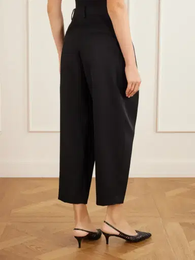 Isabel Marant Janice Pleated Wool Tapered Pants | Thumbnail 4 Isabel Marant Janice Pleated Wool Tapered Pants | Thumbnail 4