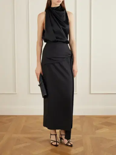Heirlome Kate Draped Silk-satin Top | Thumbnail 2 Heirlome Kate Draped Silk-satin Top | Thumbnail 2