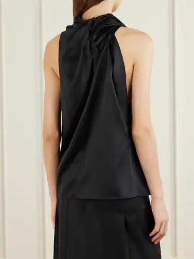 Heirlome Kate Draped Silk-satin Top | Thumbnail 4 Heirlome Kate Draped Silk-satin Top | Thumbnail 4