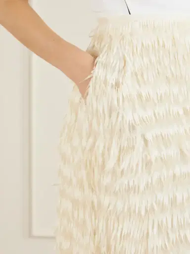 Maticevski Resonate Fringed Satin Midi Skirt | Thumbnail 5 Maticevski Resonate Fringed Satin Midi Skirt | Thumbnail 5