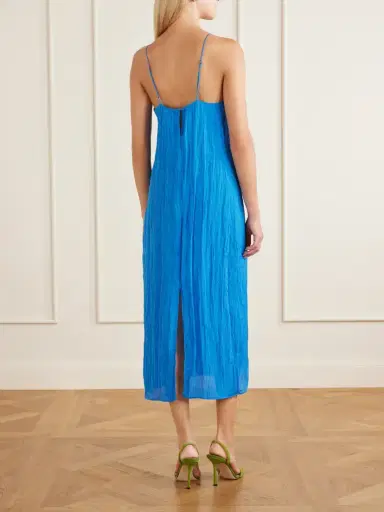 Tibi Crinkled Satin Midi Dress | Thumbnail 3 Tibi Crinkled Satin Midi Dress | Thumbnail 3